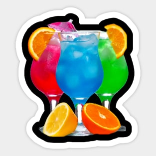 Summer beach drinks Sticker